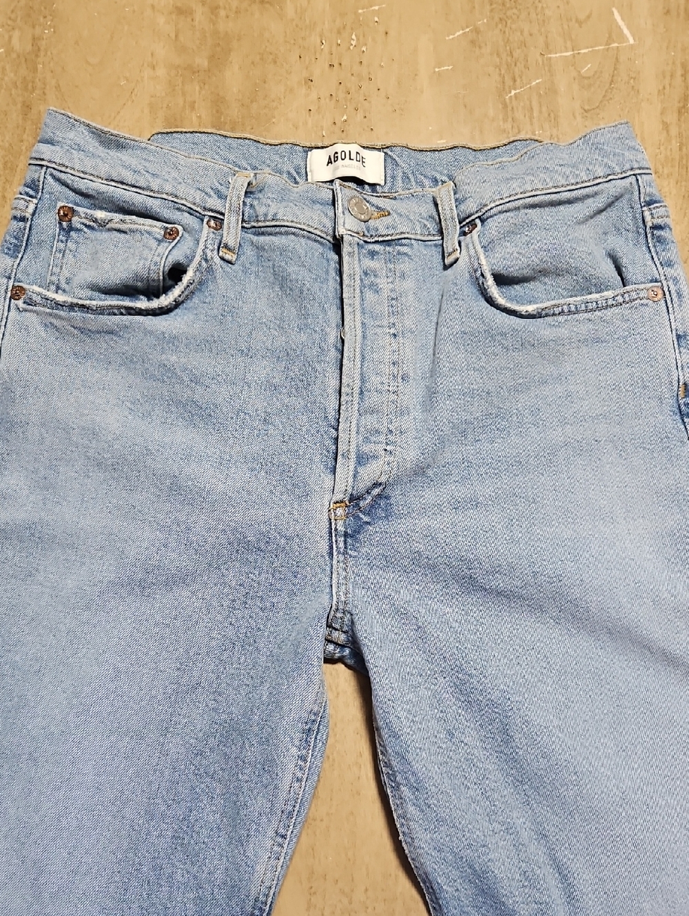 Agolde Riley Crop Light Wash Women's Straight Leg Jeans Size 30